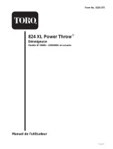Toro 824XL Power Throw Snowthrower Manuel utilisateur