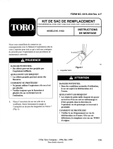 Toro Replacement Bag, Blower/Vacuums Guide d'installation