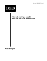 Toro 16" Cordless Hedge Trimmer-9.6V Manuel utilisateur