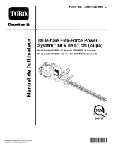Toro Flex-Force Power System 24in 60V Hedge Trimmer Manuel utilisateur