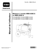 Toro MMX-650E-S Mortar Mixer Manuel utilisateur