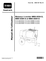 Toro MMX-858H-S Mortar Mixer Manuel utilisateur