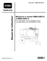 Toro MMX-658H-S Mortar Mixer Manuel utilisateur