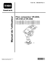 Toro VR-2650 Rammer Compactor Manuel utilisateur