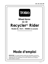 Toro 12-32 Rear Engine Rider Manuel utilisateur