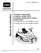 Toro H132 Rear-Engine Riding Mower Le manuel du propriétaire