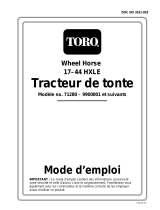 Toro 17-44HXLE Lawn Tractor Manuel utilisateur