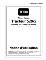 Toro 520xi Garden Tractor Manuel utilisateur