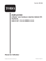 Toro Z149 Z Master, With 52in SFS Side Discharge Mower Manuel utilisateur