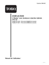 Toro Z150 Z Master, With 52" SFS Side Discharge Mower Manuel utilisateur