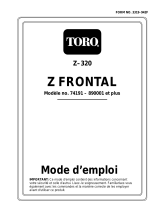 Toro Z320 Z Master, With 122cm Mower and Bagger Manuel utilisateur