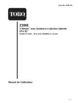 Toro Z286E Z Master, With 62" SFS Side Discharge Mower Manuel utilisateur