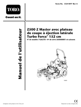 Toro Z500 Z Master, With 152cm TURBO FORCE Side Discharge Mower Manuel utilisateur