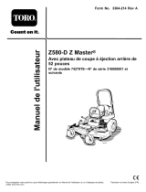 Toro Z580-D Z Master, With 52 Rear Discharge Mower Manuel utilisateur