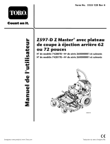 Toro Z597-D Z Master, With 62 Rear Discharge Mower Manuel utilisateur