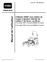Toro Z500 Z Master, With 60in 7-Gauge Side Discharge Mower Manuel utilisateur