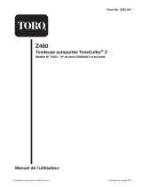 Toro TimeCutter Z480 Riding Mower Manuel utilisateur