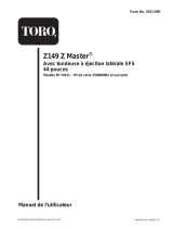 Toro Z149 Z Master, With 44in SFS Side Discharge Mower Manuel utilisateur