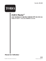 Toro Z149 Z Master, With 112cm SFS Side Discharge Mower Manuel utilisateur