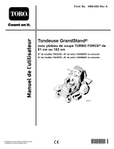 Toro GrandStand Mower, With 91cm TURBO FORCE Cutting Unit Manuel utilisateur