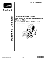 Toro GrandStand Mower, With 102cm TURBO FORCE Cutting Unit Manuel utilisateur
