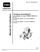 Toro GrandStand Mower, With 102cm TURBO FORCE Cutting Unit Manuel utilisateur