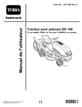 Toro DH 140 Lawn Tractor Manuel utilisateur