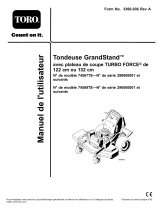 Toro GrandStand Mower, With 122cm TURBO FORCE Cutting Unit Manuel utilisateur