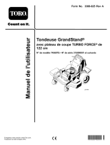Toro GrandStand Mower, With 122cm TURBO FORCE Cutting Unit Manuel utilisateur