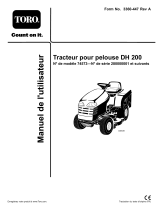 Toro DH 200 Lawn Tractor Manuel utilisateur