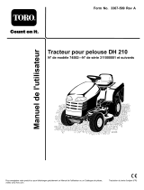 Toro DH 210 Lawn Tractor Manuel utilisateur