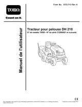 Toro DH 210 Lawn Tractor Manuel utilisateur