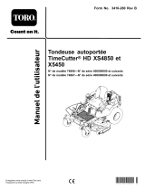 Toro TimeCutter HD XS5450 Riding Mower Manuel utilisateur