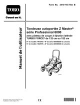 Toro Z Master Professional 6000 Series Riding Mower, Manuel utilisateur