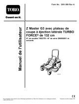 Toro Z Master G3 Riding Mower, Manuel utilisateur