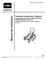 Toro Z Master Professional 6000 Series Riding Mower, Manuel utilisateur