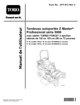 Toro Z Master Professional 5000 Series Riding Mower, Manuel utilisateur