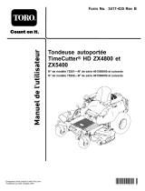 Toro TimeCutter HD ZX5400 Riding Mower Manuel utilisateur