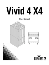 CHAUVET DJ VIVID 4 LED Video Panel Display - 4 Pack Manuel utilisateur