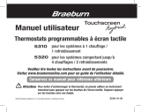 Braeburn Braeburn 5310 and 5320 Thermostat Manuel utilisateur