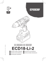 Erbauer ECD18-Li-2 + ESP18-Li Manuel utilisateur