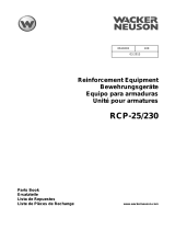 Wacker Neuson RCP-25/230 Parts Manual