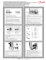 Danfoss VHX-DUO valve set for wall connection Guide d'installation