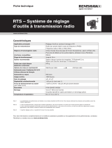 Renishaw RTS radio transmission tool setter Data Sheets