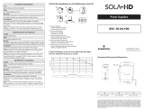 SolaHD SVL 10-24-100, A272-277 Le manuel du propriétaire