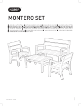 Keter Tuscany 4 Seater Wood Effect Garden Lounge Set Manuel utilisateur