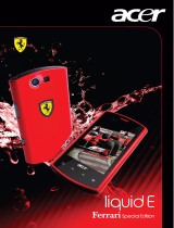 Acer Liquid E Ferrari Edition Le manuel du propriétaire