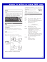 Mode d'Emploi pdf Casio 5427 Guide de démarrage rapide