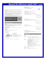 Mode d'Emploi pdf Casio 5467 Manuel utilisateur