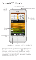 HTC One V Mode d'emploi